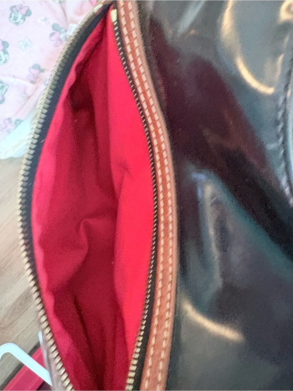 Dooney & Bourke black patent leather Bag purse - Picture 6 of 14